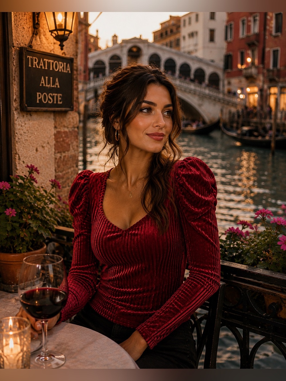 Wine Red Blouse - Picture 6 of 15